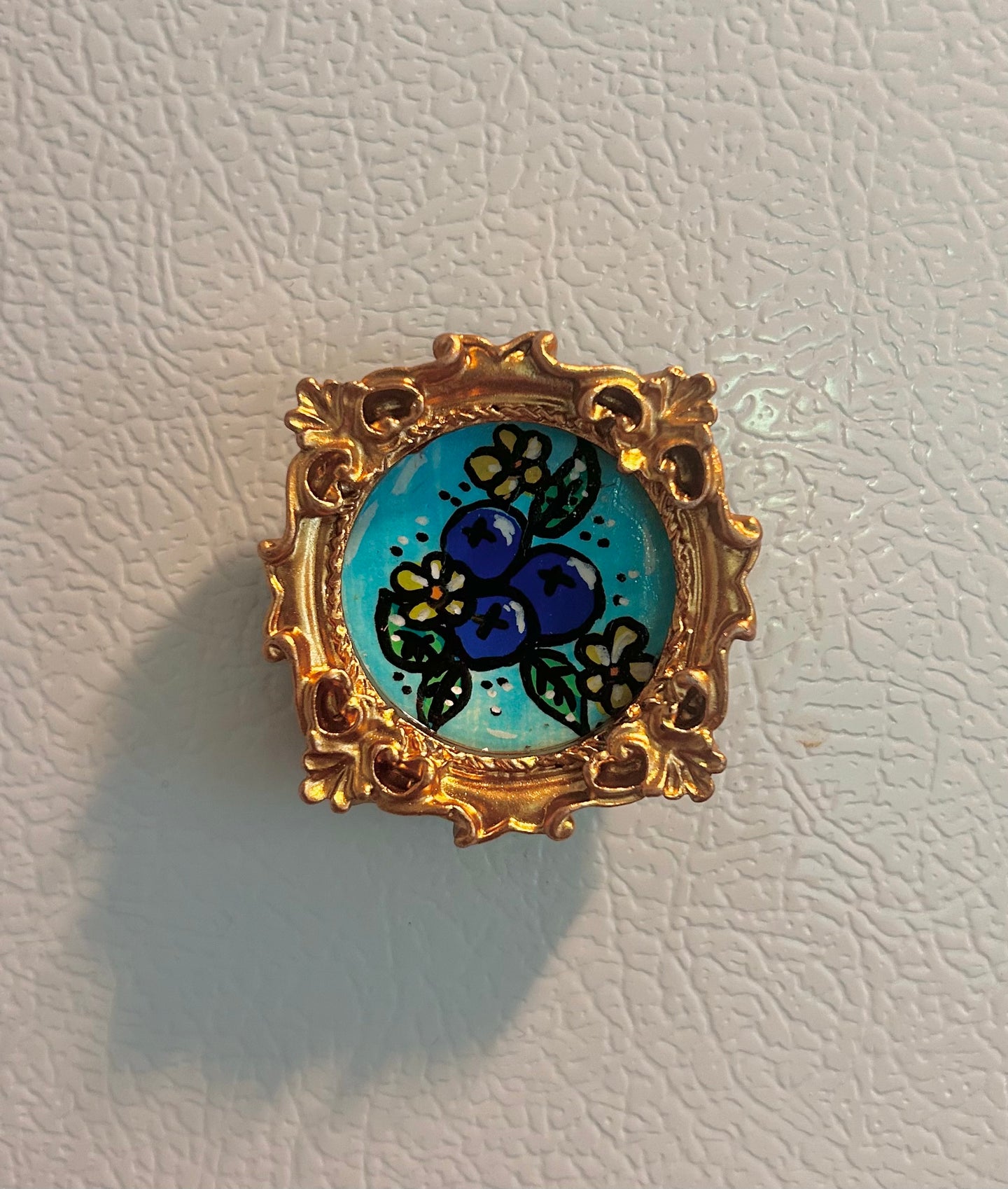 Blueberries, framed