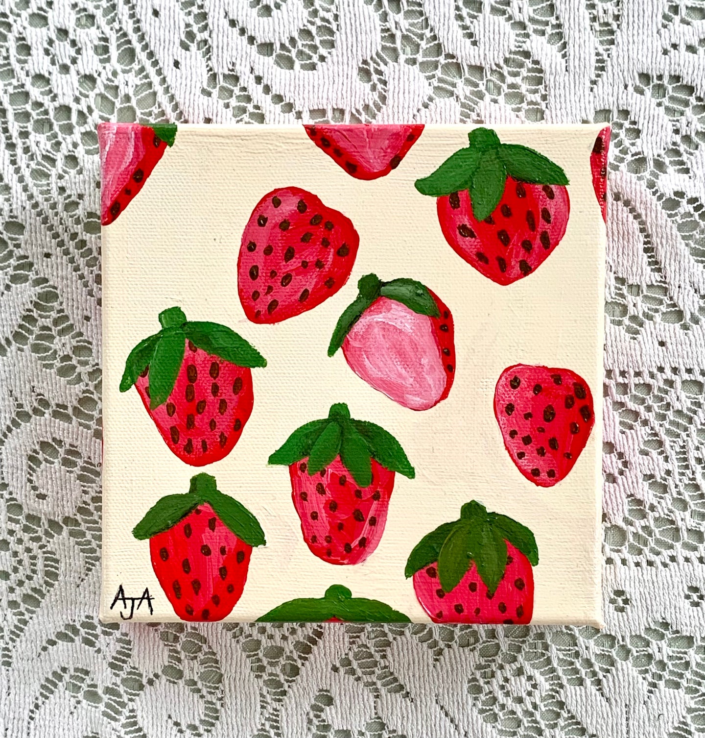 Strawberry painting